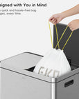 Code F-1 Slim - 8 Gallon Garbage Bags - 100 Count (30.3L)