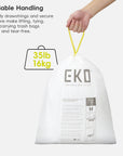 Code M -10.6 Gallon Easy-Dispense Roll Trash Bag - 440 Count