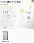 Code K -9.3 Gallon Easy-Dispense Roll Trash Bag - 60 Count