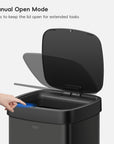 Ecosmart Motion Sensor Square Trash Can Stainless Steel 80 L / 21.1 Gal