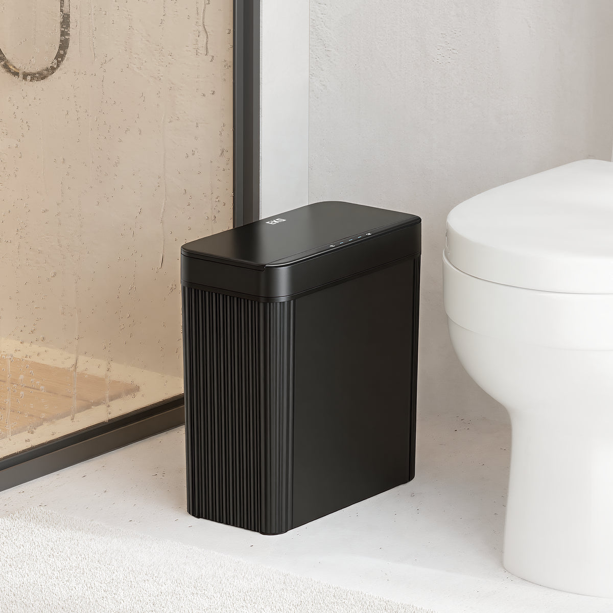 Brio Compact Design Motion Sensor Trash Can 10 L / 2.6 Gal