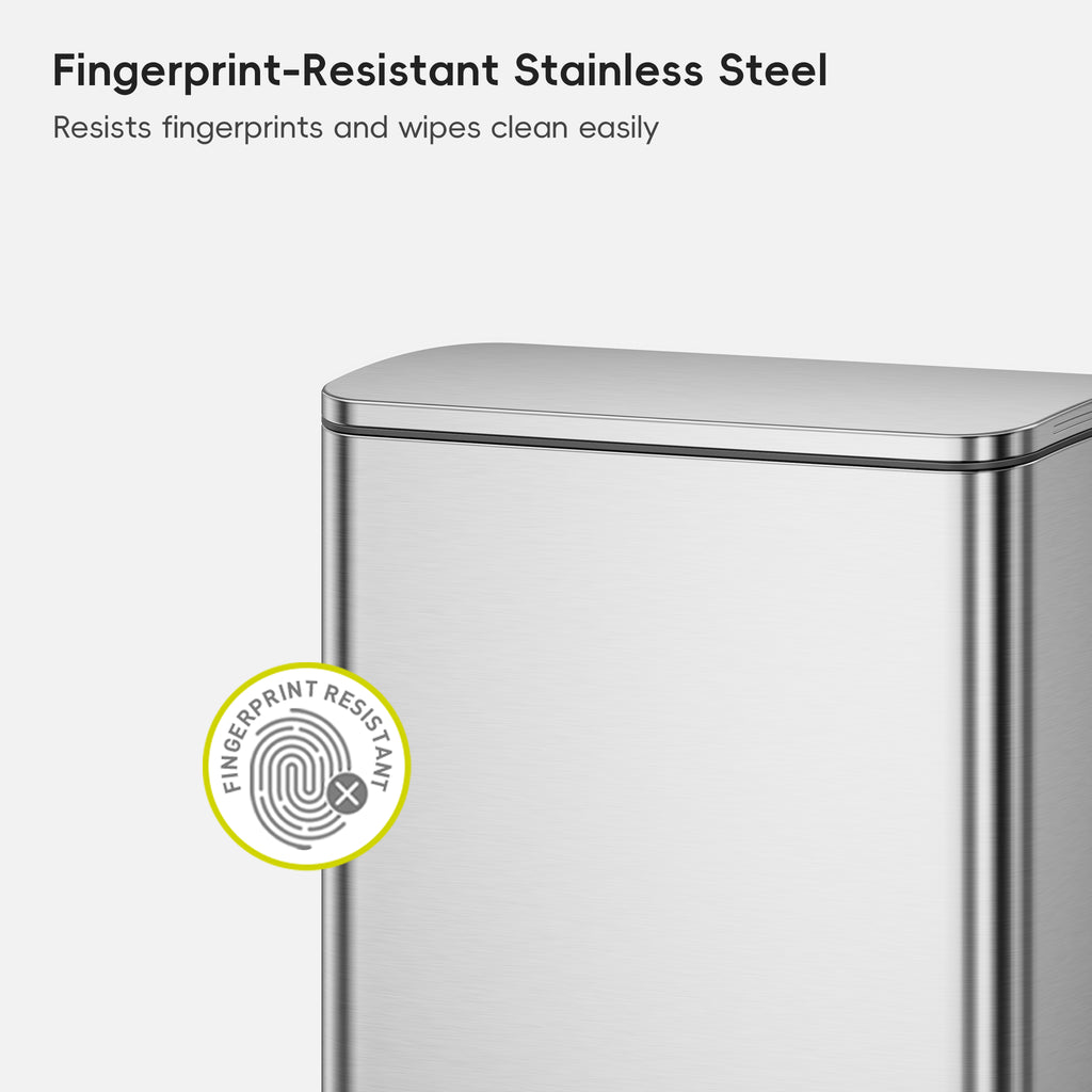 Neo-Cube Stainless Steel Step Trash Can