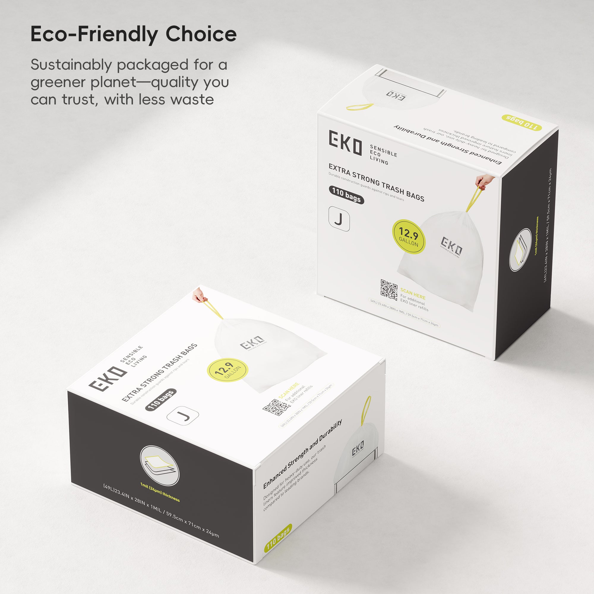 Easy-Dispense Roll Trash Bag Code A-Z / 1.6-21 Gal