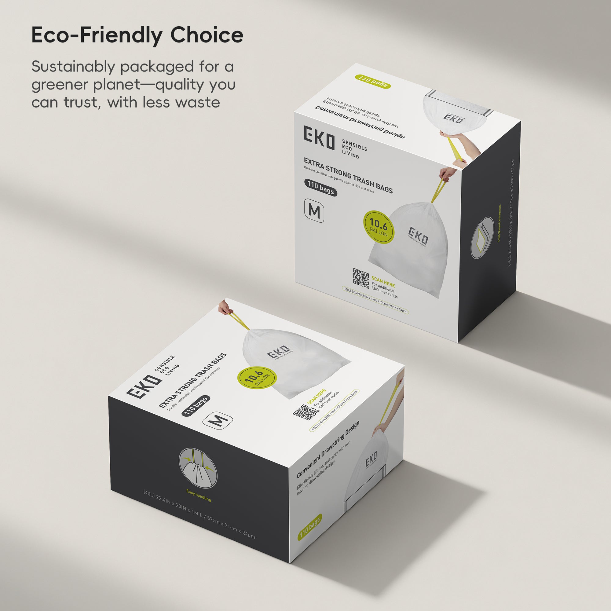 Easy-Dispense Roll Trash Bag Code A-Z / 1.6-21 Gal