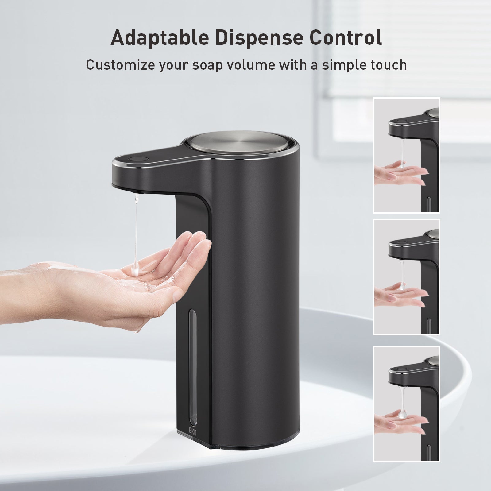 EKO Aroma Smart Liquid Soap Dispenser - Dark Gray – Adaptable Dispense Control