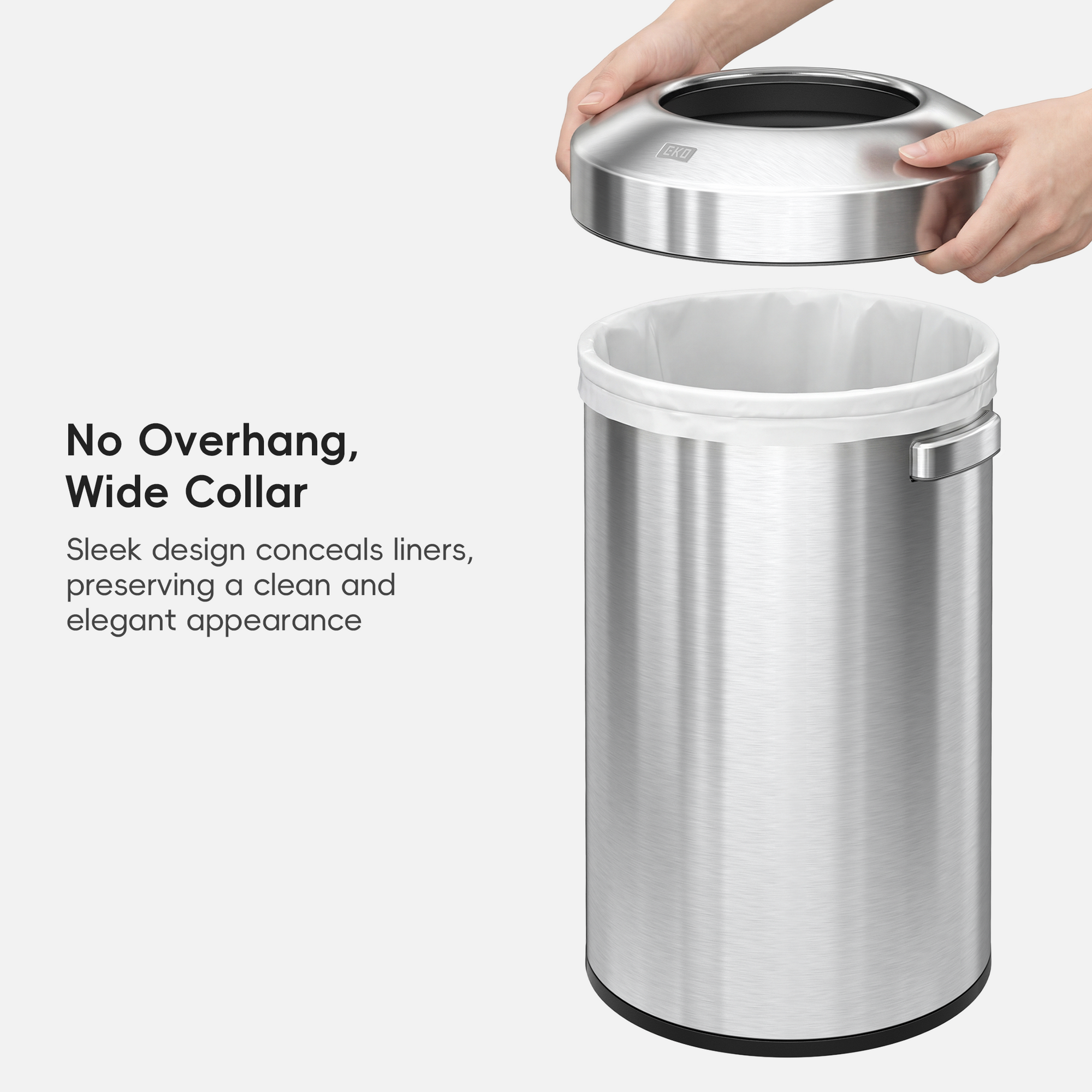Urban Round Open Top Can Commercial Grade - 60L / 16 Gal