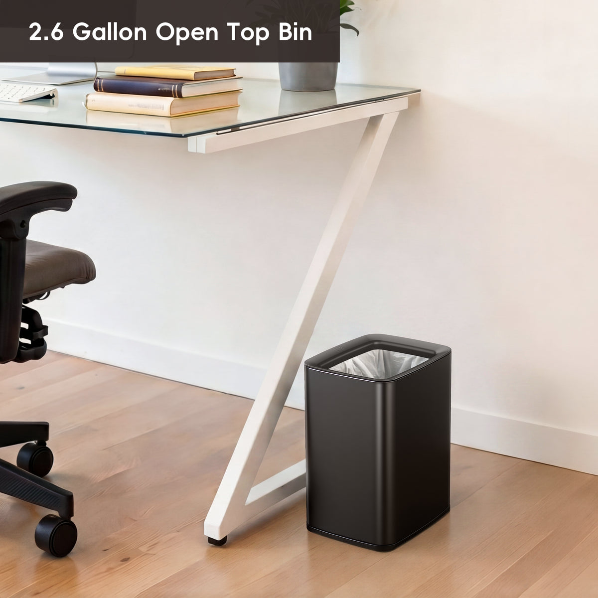 Laguna Open Top Trash Can with Removable Inner Basket 10 L / 2.6 Gal