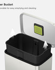 Madison Step Can with Liner Stainless Steel