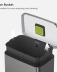 Madison Step Can with Liner Stainless Steel