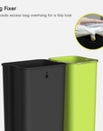 EcoCasa Step Recycling Can - Dual Compartment 30L+20L