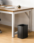 EKO Laguna 2.6 Gallon/10L Open Top Trash Can with Removable Inner Basket, Matte Black – Office