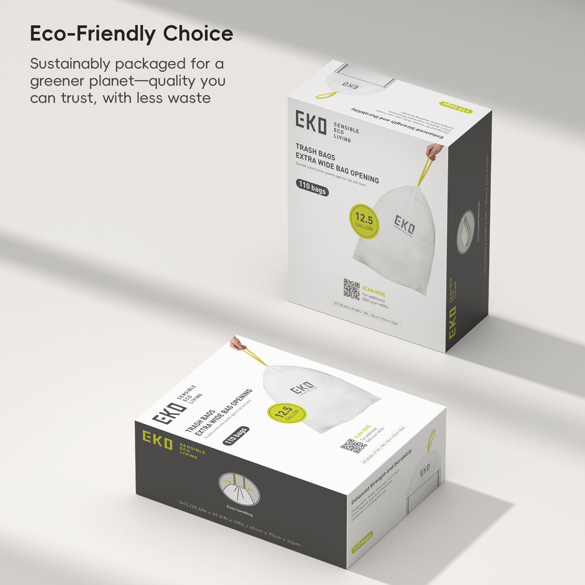 Easy-Dispense Roll Trash Bag Code A-Z / 1.6-21 Gal