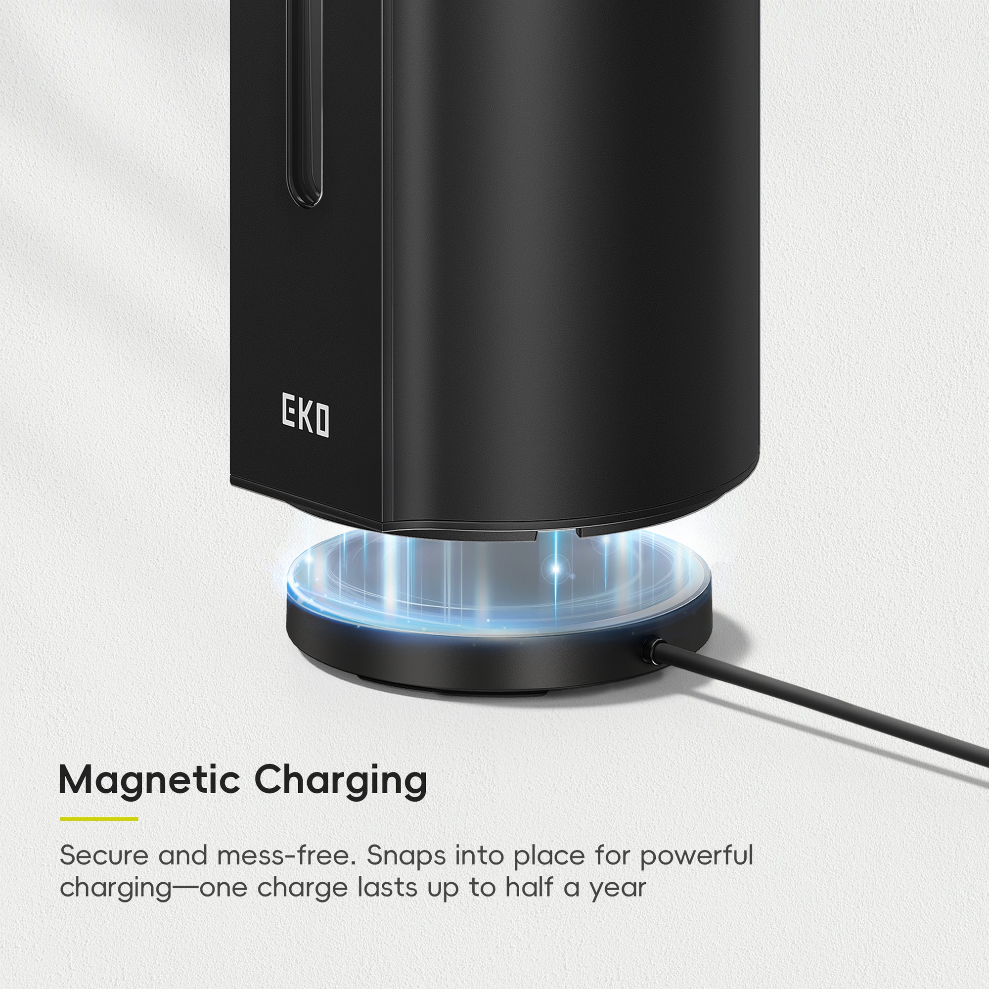 EKO Aroma Pro 13.5 fl oz Touchless Automatic Liquid Soap Dispenser-Matte Black – Magnetic Charging