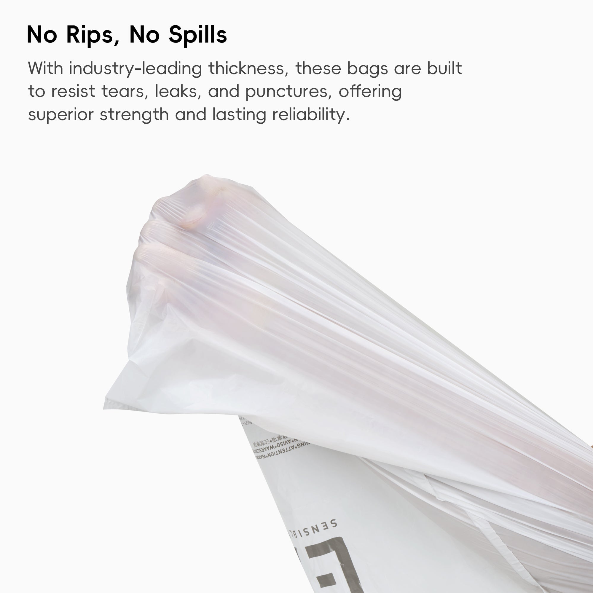 Code K -9.3 Gallon Easy-Dispense Roll Trash Bag - 60 Count