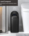 Astro Slim Sensor Trash Can with Butterfly Lid 10 L / 2.6 Gal