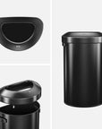 Urban Semi-Round Commercial Open Top Waste Bin