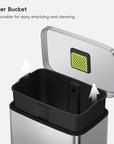 Madison Step Can with Liner Stainless Steel