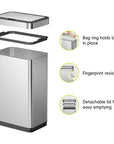 Nova Stainless Steel Motion Sensor Trash Can