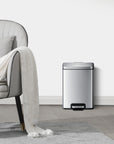 EKO Madison Step Can With Liner - 12L / 3.2 Gal - Stainless Steel – Living Room