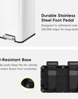 Edison Dual Compartment Step Can with Removable Inner Liners 30+30 L / 8+8 Gal