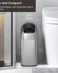 Astro Slim Sensor Trash Can with Butterfly Lid 10 L / 2.6 Gal