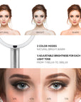iMira Pro 8" 1X/5X Double Sided Sensor Mirror - Stainless Steel – 3 COLOR MODES - 3 ADJUSTABLE BRIGHTNESS FOR EACH LIGHT TONE
