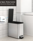EcoCasa II Slim Step Can with Liner 2 Pack Combo Set – 6L / 1.6 Gal