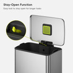 Neo-Cube Stainless Steel Step Trash Can