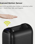EKO Astro  10L / 2.6 Gallon Slim Sensor Trash Can with Soft-Close Butterfly Lid-Matte Black – Advanced Motion Sensor
