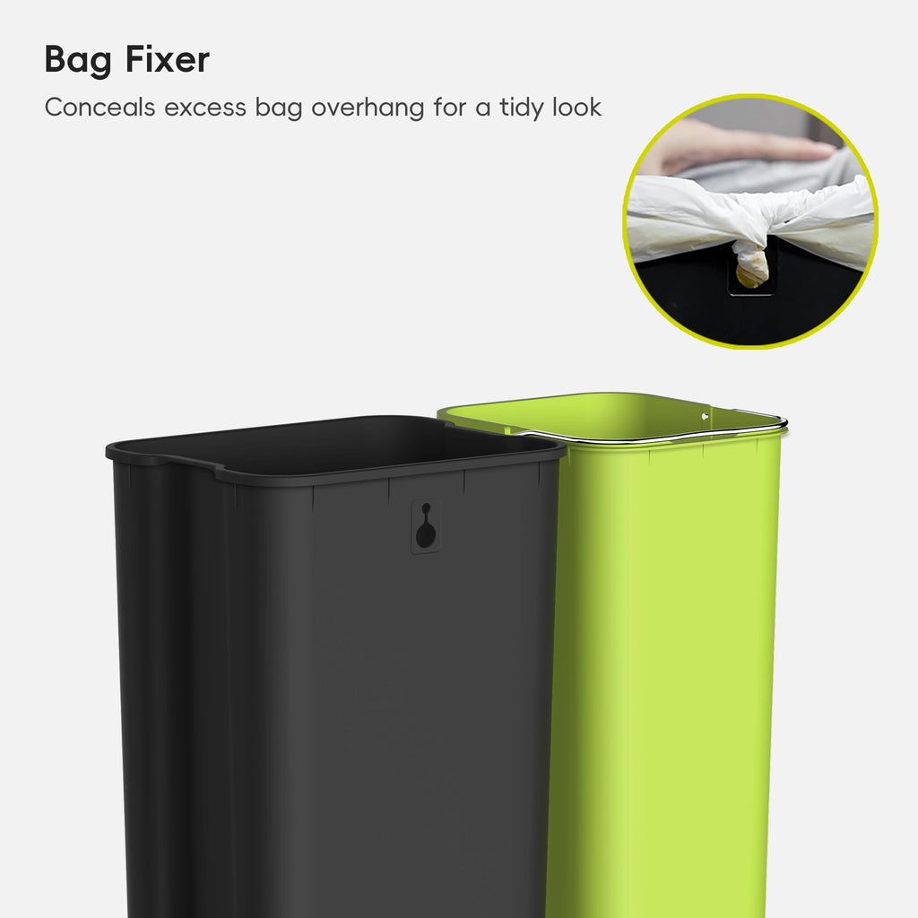 EcoCasa Step Recycling Can Dual Compartment 30+20 L / 8+5.3 Gal