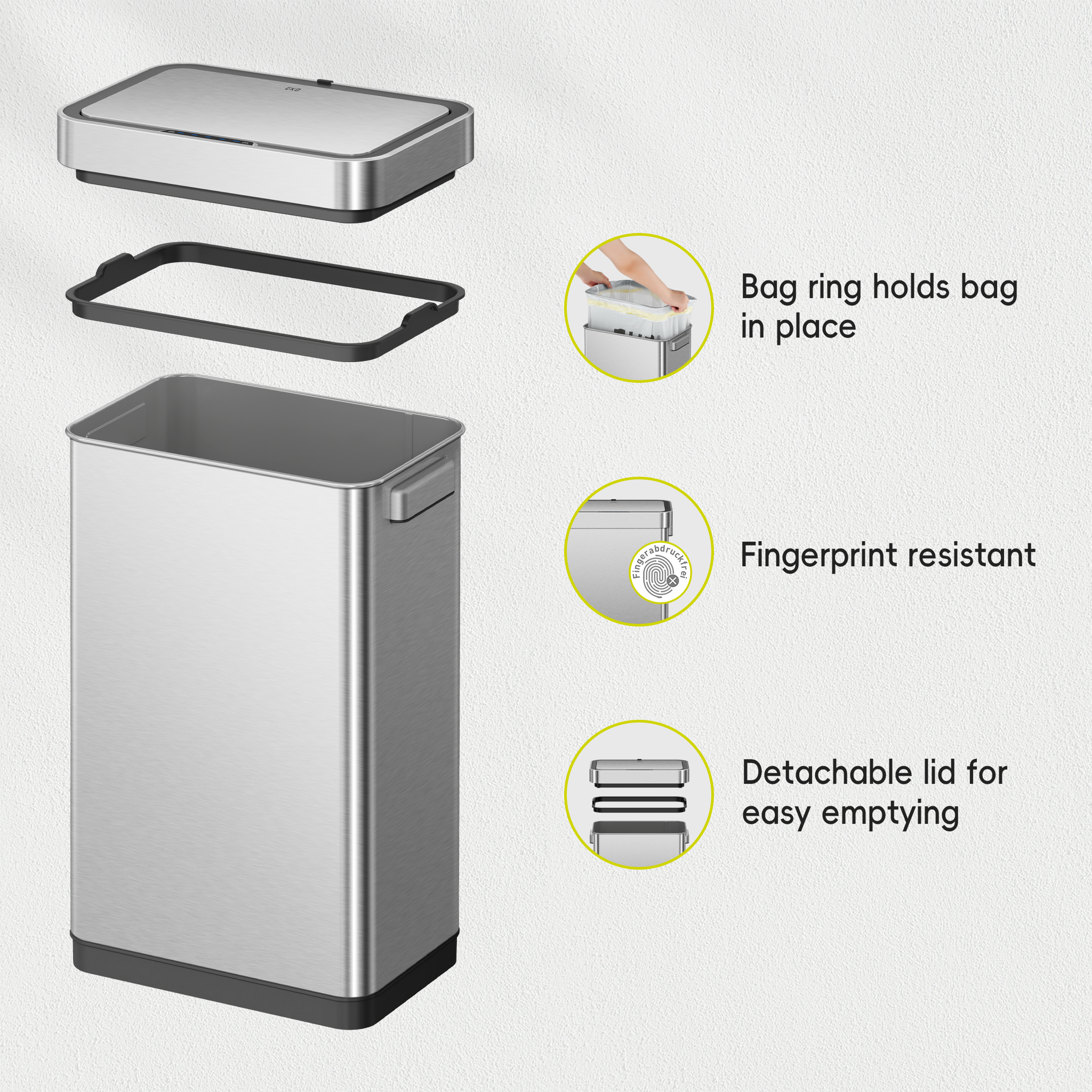 Mirage-T 50 Litre Sensor Bin - Thumbnail 4
