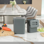 Puro Compost Bin with Lid Dark Gray