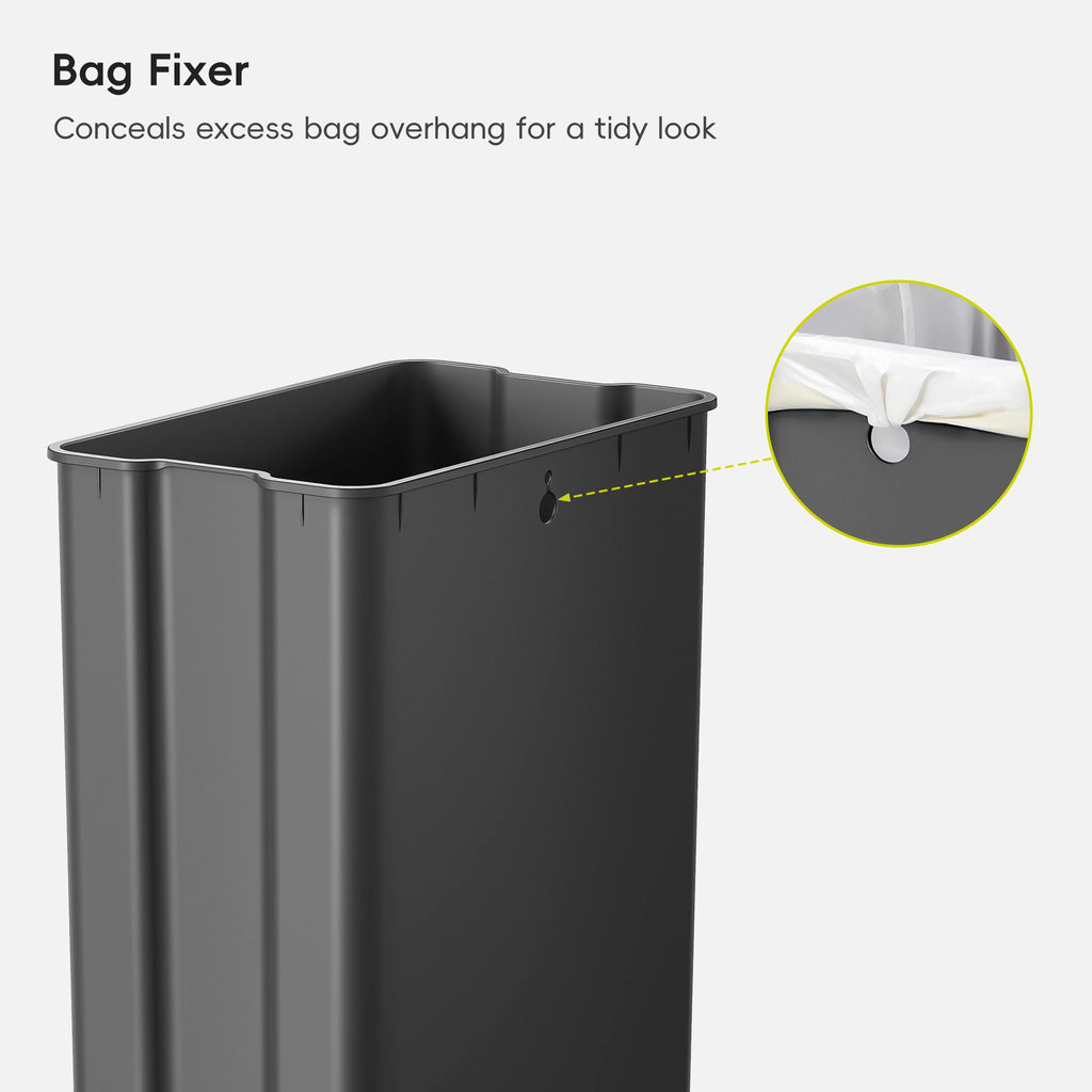 X-Wing Slim Step Trash Can with Dual Wing Lid 50 L / 13.2 Gal