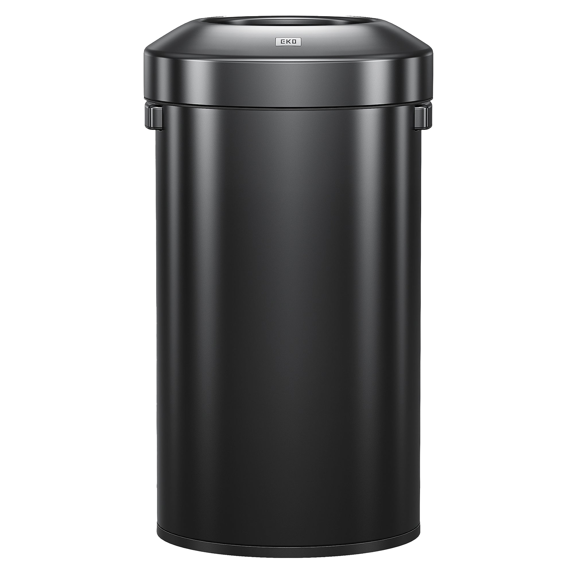EKO Urban Round Open Top Can Commercial Grade – 120L / 32 Gal - Black Stainless Steel