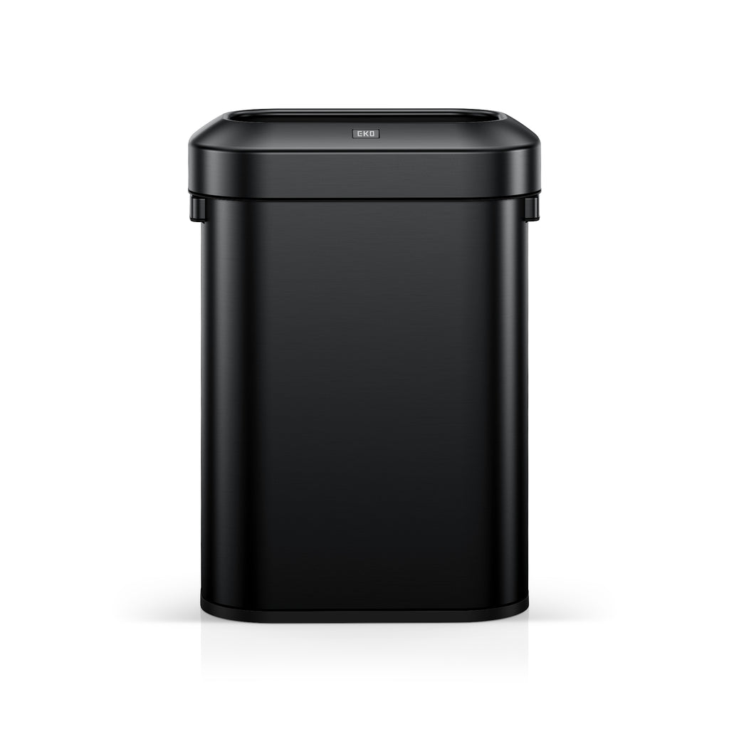 Urban Slim Open Top Commercial Trash Can, Stainless Steel