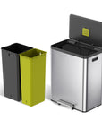 EKO EcoCasa II Step Recycling Can - Dual Compartment 20L+20L – Dual Liners