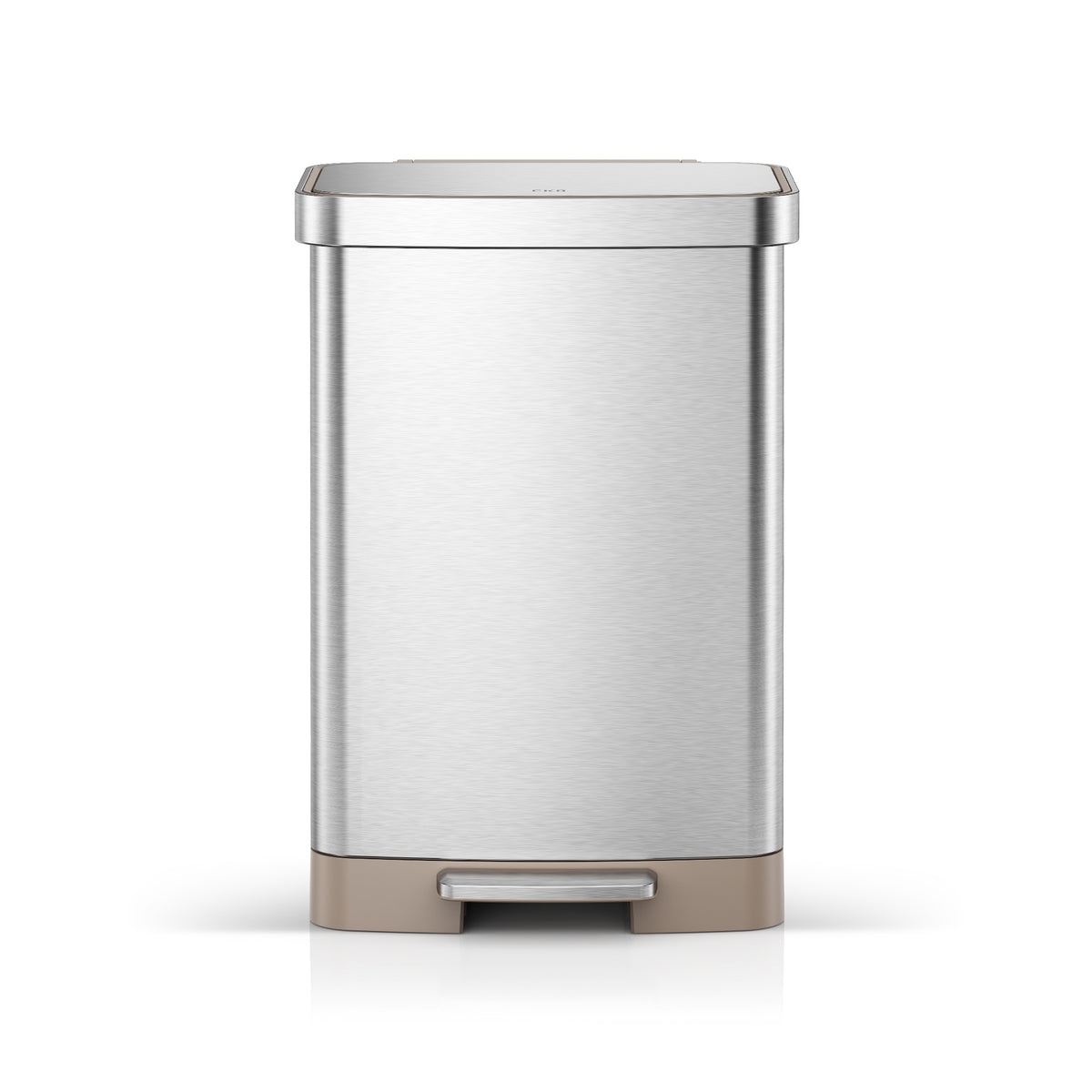 Hudson Step Can with Bag Compartment Stainless Steel