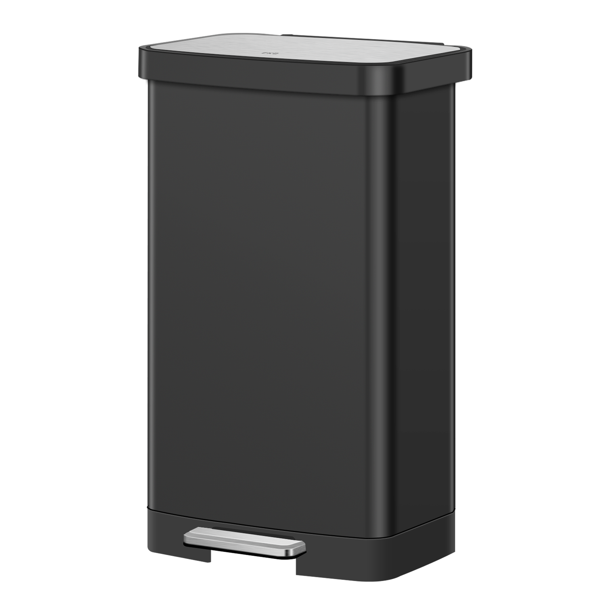 EKO Hudson  75Liter / 19.8 Gallon Step Can with Bag Compartment - Matte Black
