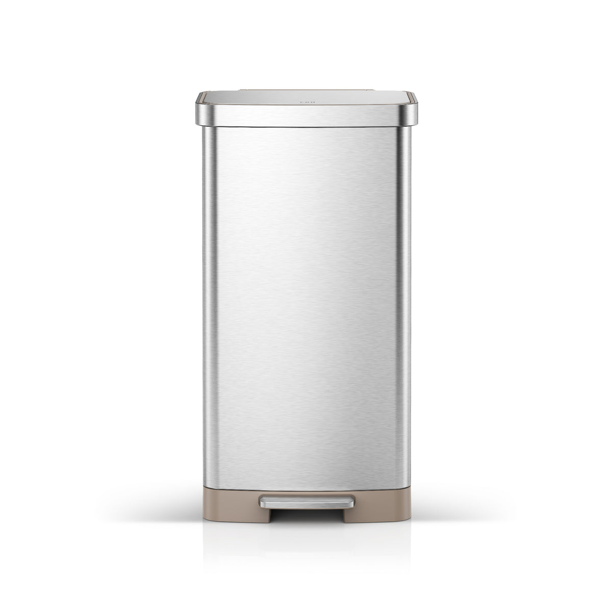 Hudson Step Can with Bag Compartment Stainless Steel