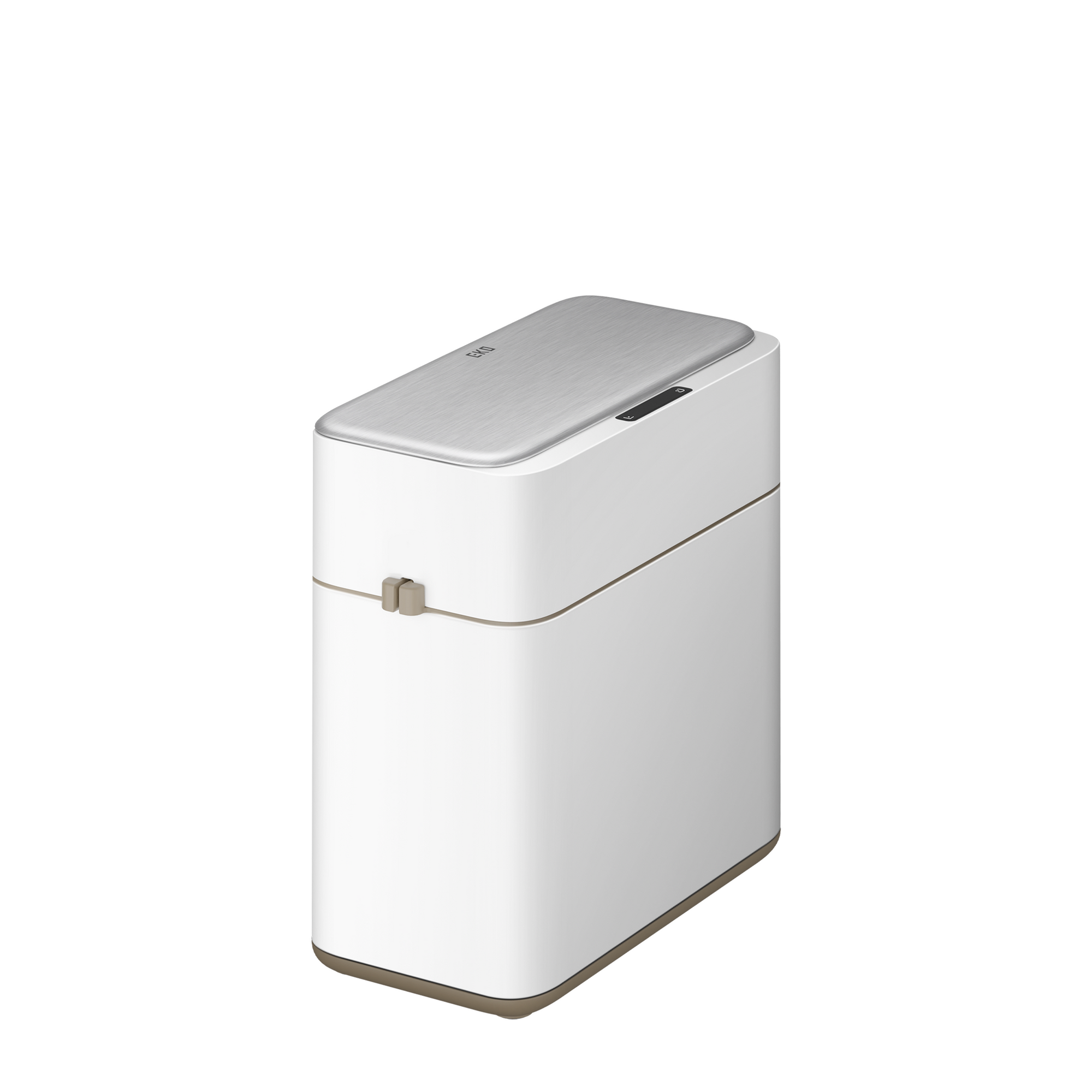 EKO Bono Sensor Bathroom Trash Can with Lid - 8L/2.1 Gallon - White – Slick
