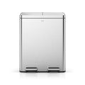 Edison Dual Compartment Step Can with Removable Inner Liners 30+30 L / 8+8 Gal