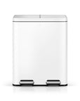 Edison Dual Compartment Step Can with Removable Inner Liners 30+30 L / 8+8 Gal