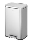 EKO Madison 25L+20L Dual Compartment Step Trash Can - Brushed Stainless