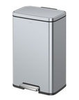 Madison Matte Grey Stainless Steel 50 Liter/13.2 Gallon Step Trash Can
