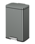 Madison Nardo Grey Stainless Steel 50 Liter/13.2 Gallon Step Trash Can
