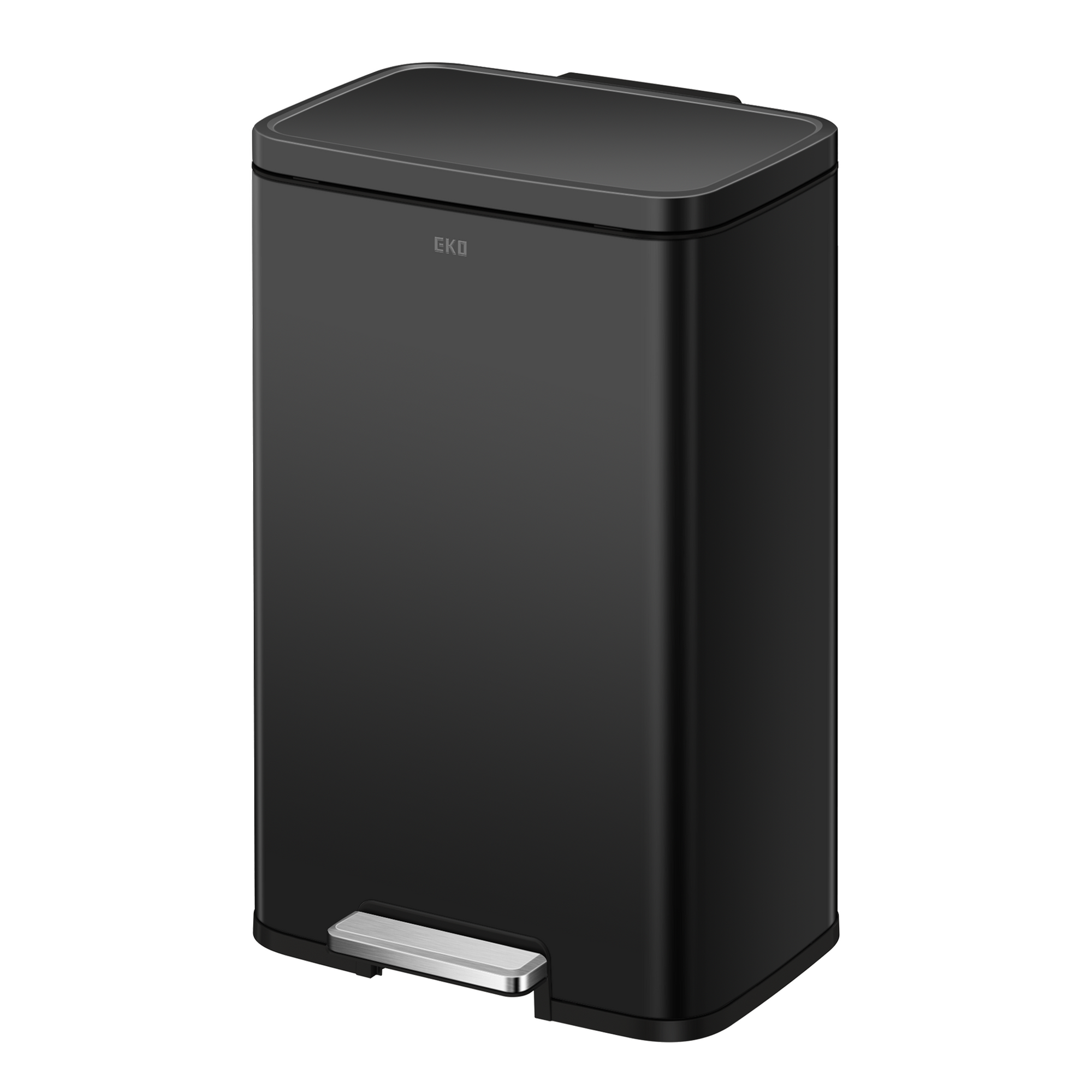 EKO Madison Step Can with Liner – 50L / 13.2 Gal – Matte Black