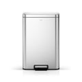 Maxwell Step On Foot Pedal Trash Can Stainless Steel