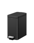 EKO Stella 6 L/1.6 Gal Small Bathroom Step Trash Can - Matte Black