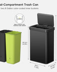 Nova Stainless Steel Motion Sensor Trash Can