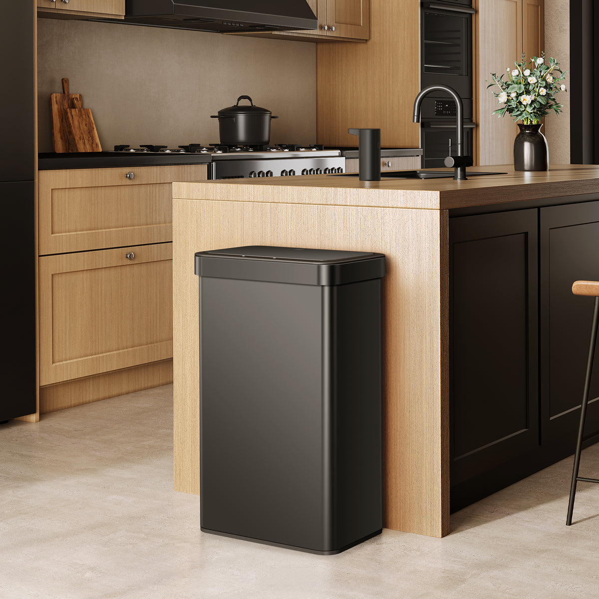 Nova Stainless Steel Motion Sensor Trash Can